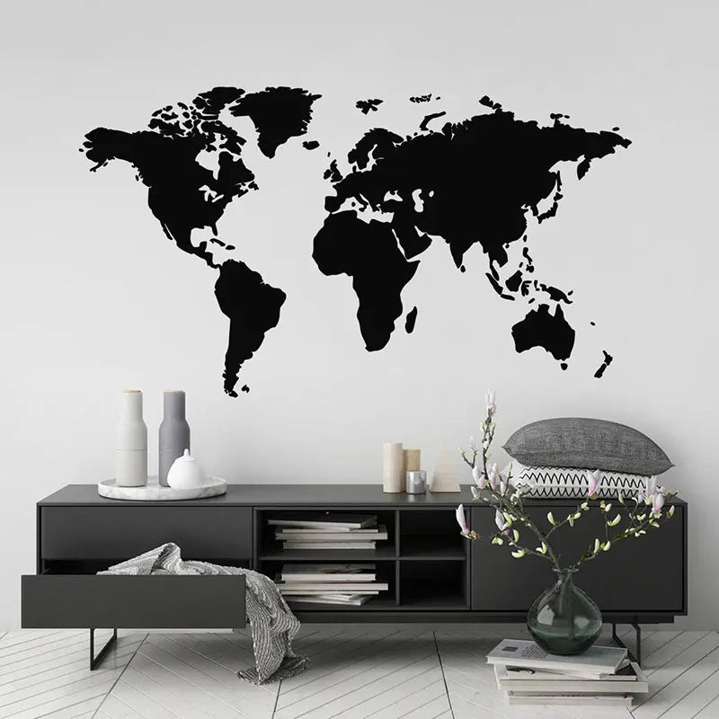 World Map Wall Sticker