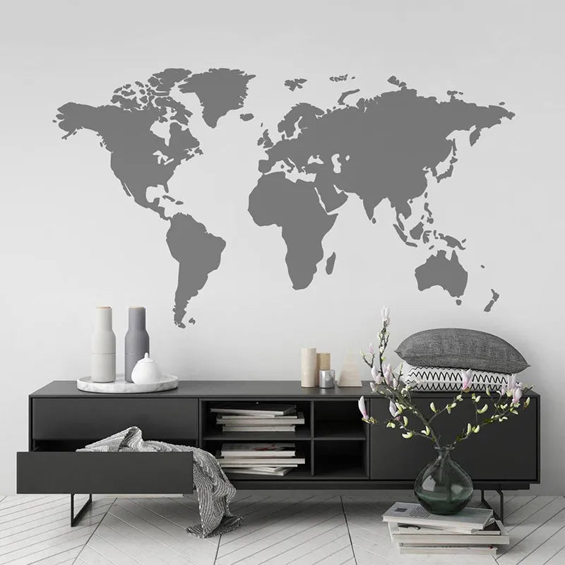 World Map Wall Sticker