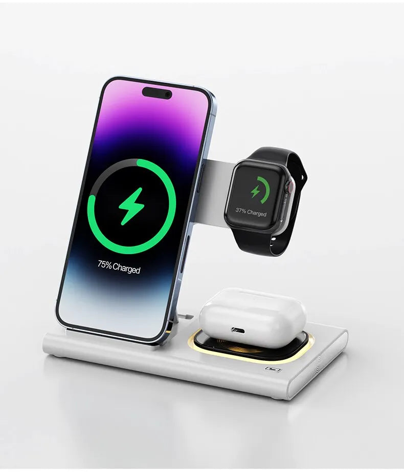 3 in 1 Wireless Charger Stand Pad