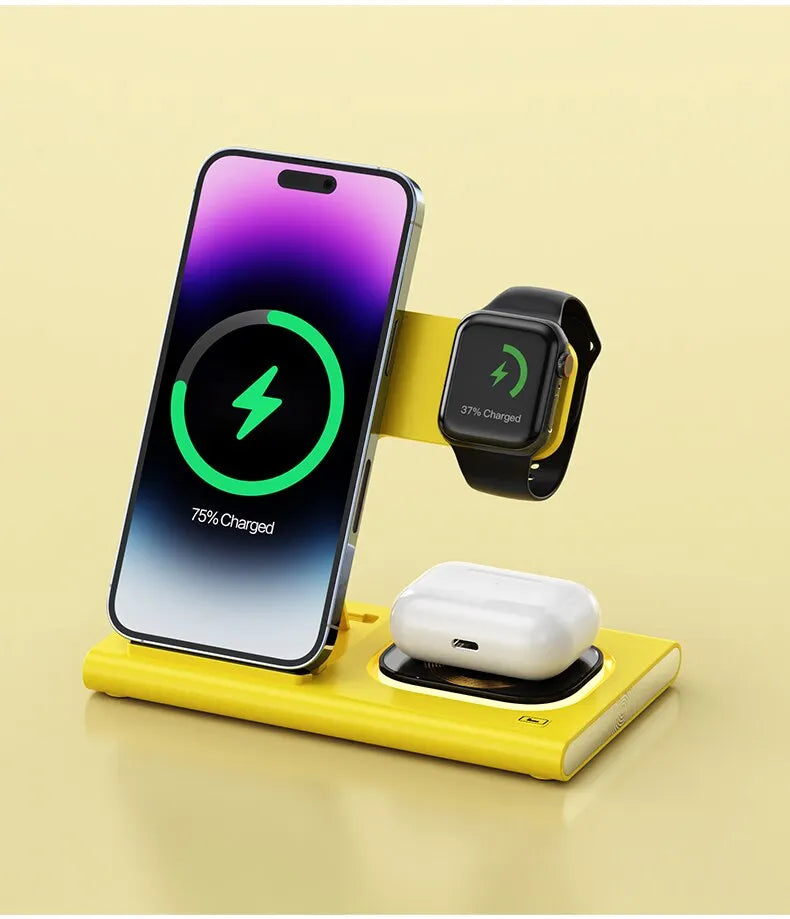 3 in 1 Wireless Charger Stand Pad