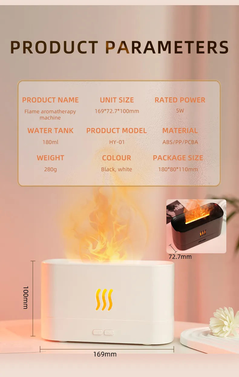 Flame Humidifier Difusor